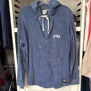 Victoria's Secret PINK Blue Fleece Hoodie